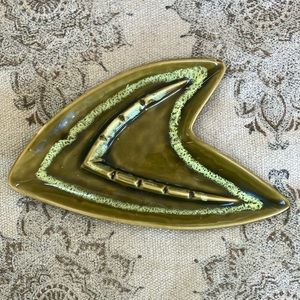 Avocado Green Vintage 1970’s Ashtray